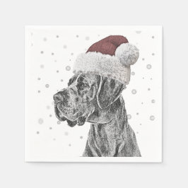 Servilleta De Papel Navidades de retrato de perro