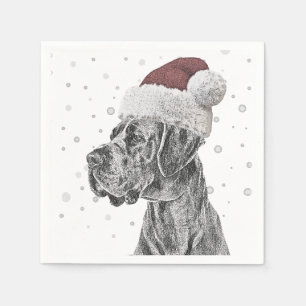 Servilleta De Papel Navidades de retrato de perro