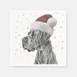 Servilleta De Papel Navidades de retrato de perro