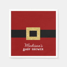 Servilleta De Papel Navidades de Santa Bebé Baby Shower