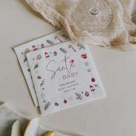 Servilleta De Papel Navidades de Santa Bebé Baby Shower