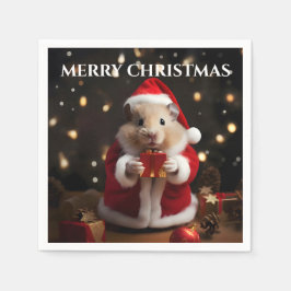 Servilleta De Papel Navidades de Santa Hamster
