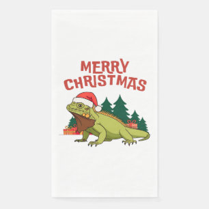 Servilleta De Papel Navidades de Santa Iguana Regalos Árboles Eververd