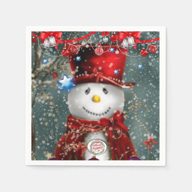 Servilleta De Papel Navidades de servilletas de papel (Anverso)