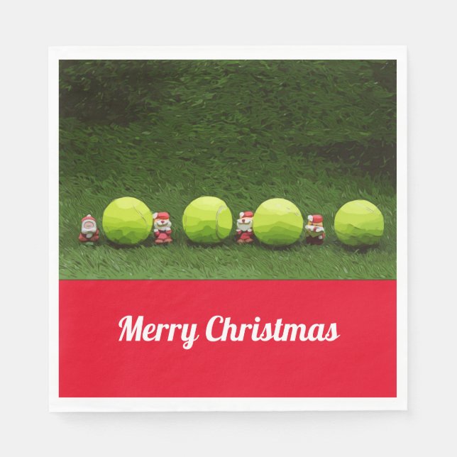 Servilleta De Papel Navidades de tenis (Anverso)