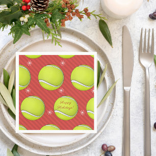Servilleta De Papel Navidades de tenis Fiesta Bolas y Nieve