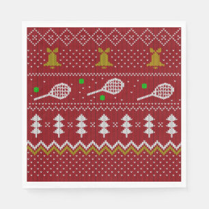 Servilleta De Papel Navidades de tenis Patrón de punto dulce Navidad r