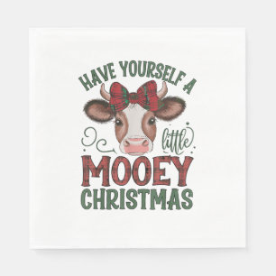Servilleta De Papel Navidades de vaca cuta
