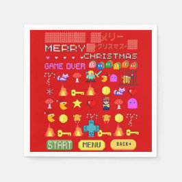 Servilleta De Papel Navidades de vacaciones de Mikitiez videogame cute