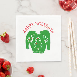Servilleta De Papel Navidades de vacaciones de PERSONALIZADO suéter fe