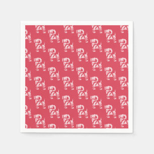 Servilleta De Papel Navidades de Winter Knit Yule Bock Papeles