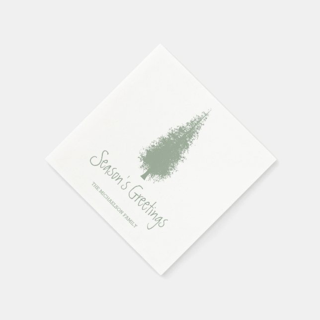 Servilleta De Papel Navidades de Woodland Trees (Borde)