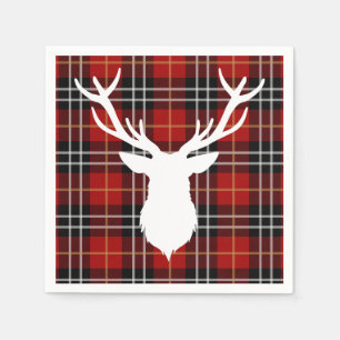 SERVILLETA DE PAPEL NAVIDADES DEER / PLACA ROJA / NAVIDADES