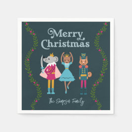 Servilleta De Papel Navidades del Ballet de Nutcracker Verde
