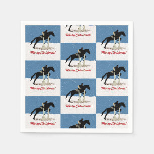 Servilleta De Papel Navidades del caballo ecuestre Bonito
