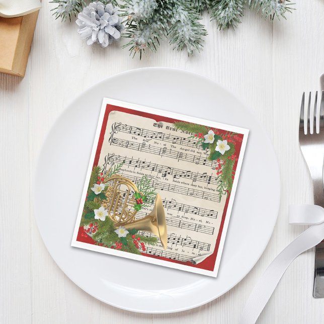 Servilleta De Papel Navidades del Cuerno de Francia: Música (Subido por el creador)