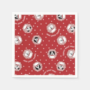 Servilleta De Papel Navidades del 'Feliz Año de la Mujer' de Dog Lover