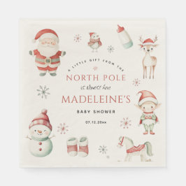 Servilleta De Papel Navidades del Polo Norte Express Delivery Baby Sho