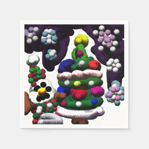 Servilleta De Papel Navidades del Pop Snowman