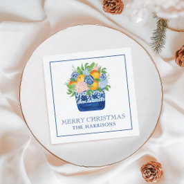 Servilleta De Papel Navidades del Watercolor Chinoiserie Mandarins