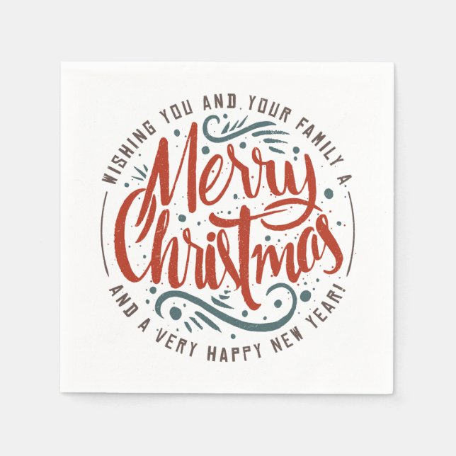 Servilleta De Papel Navidades desean servilletas (Anverso)