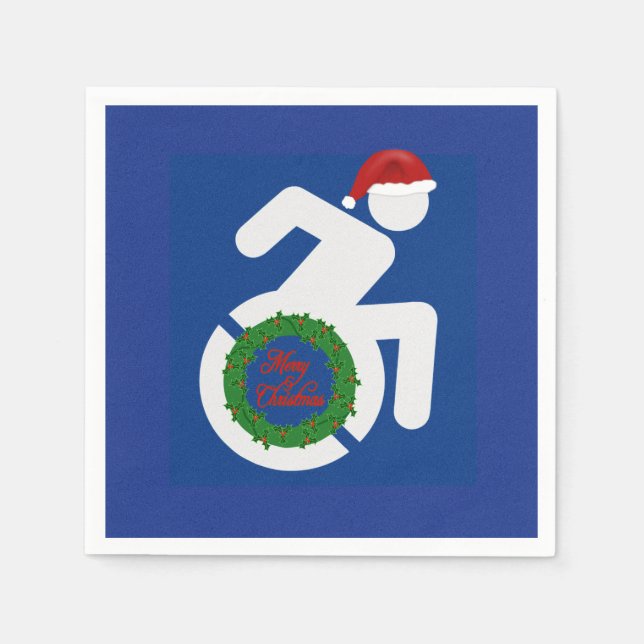 Servilleta De Papel Navidades discapacitados (Anverso)