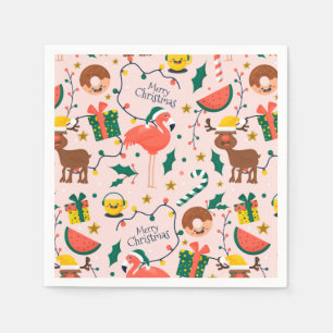 Servilleta De Papel Navidades divertidos