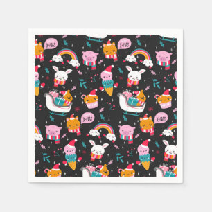 Servilleta De Papel Navidades divertidos