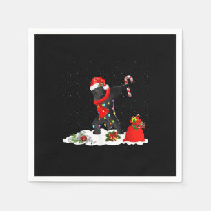 Servilleta De Papel Navidades divertidos del perro de Terranova Dabbin