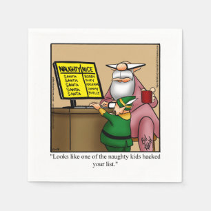 Servilleta De Papel Navidades divertidos Humor Napkins