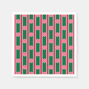 Servilleta De Papel Navidades divertidos y aficionados Peppermint Cand