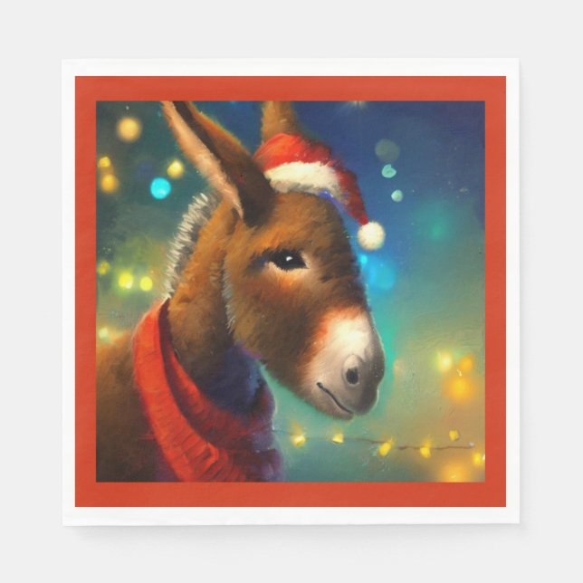 Servilleta De Papel Navidades Donkey 3 (Anverso)