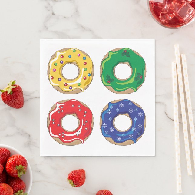 Servilleta De Papel Navidades Donuts Napkins (Subido por el creador)