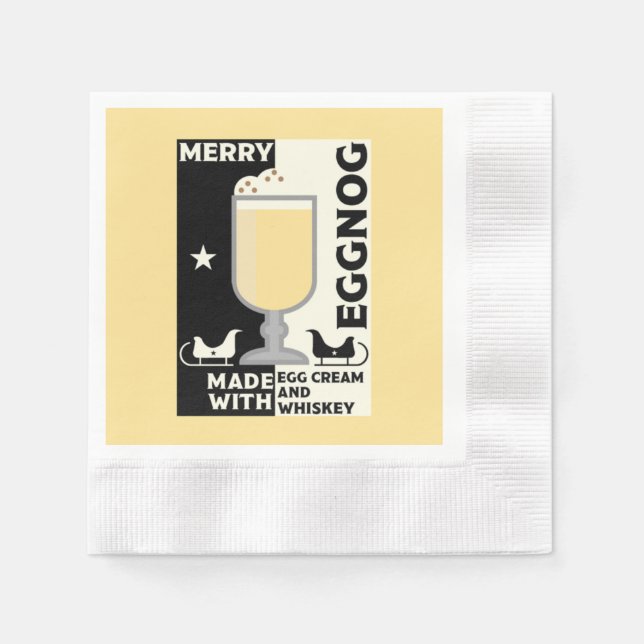 Servilleta De Papel Navidades Eggnog Punch (Anverso)