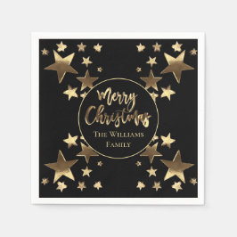Servilleta De Papel Navidades elegantes del patrón estrella de aspecto