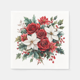 Servilleta De Papel Navidades elegantes tradicionales Cocktail de Poin