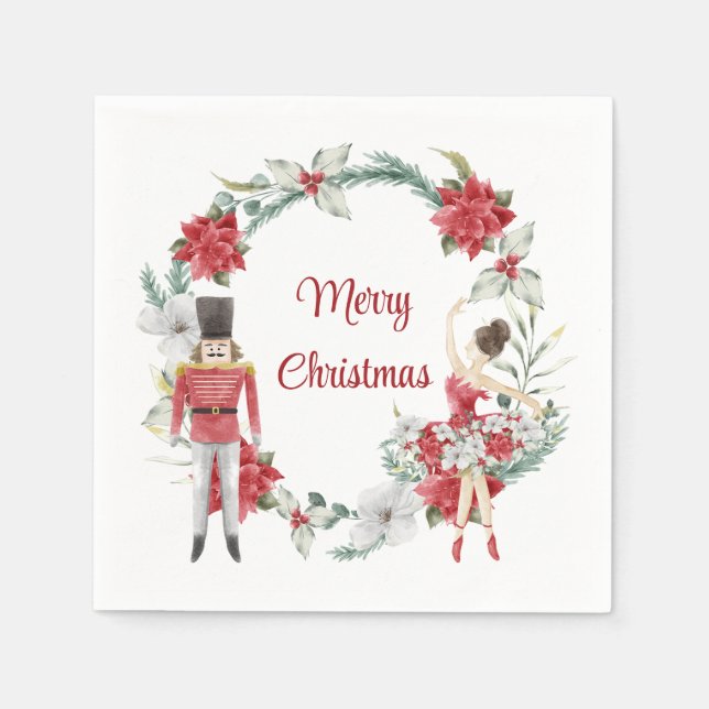 Servilleta De Papel Navidades elegantes y festivos (Anverso)