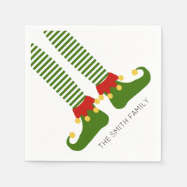 Servilleta De Papel Navidades Elf Shelf NOMBRE Festividad divertida