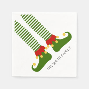 Servilleta De Papel Navidades Elf Shelf NOMBRE Festividad divertida