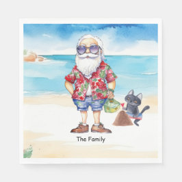 Servilleta De Papel Navidades en julio con SANTA CLAUS