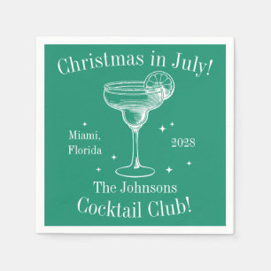 Servilleta De Papel Navidades en julio de Green, Fiesta de cócteles