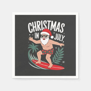 Servilleta De Papel Navidades en julio divertidos Navidades de navidad