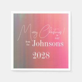 Servilleta De Papel Navidades en julio Fiesta familiar