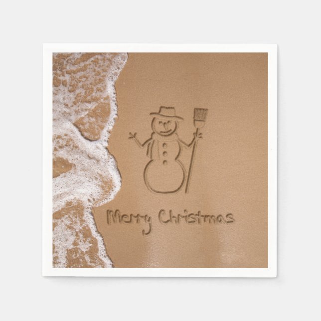 Servilleta De Papel Navidades en verano (Anverso)
