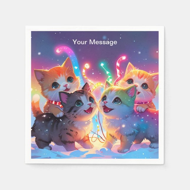 Servilleta De Papel Navidades encantados (Anverso)