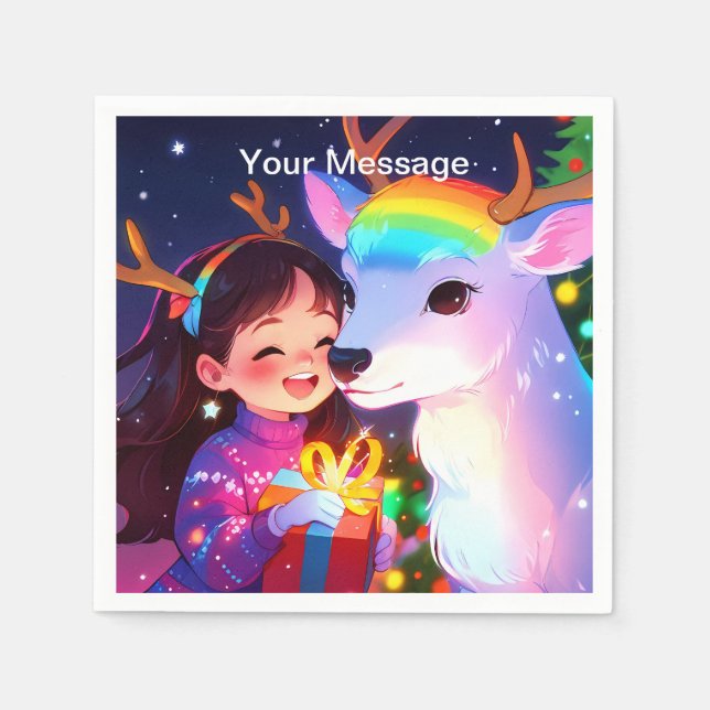 Servilleta De Papel Navidades encantados (Anverso)