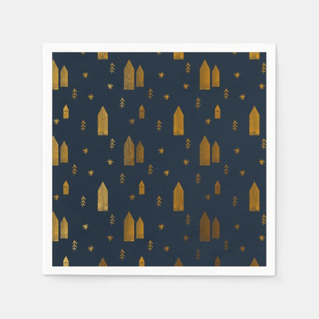 Servilleta De Papel Navidades escandinavos elegantes (Anverso)