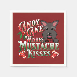 Servilleta De Papel Navidades Escocia Terrier Scottie Decoupage Perro