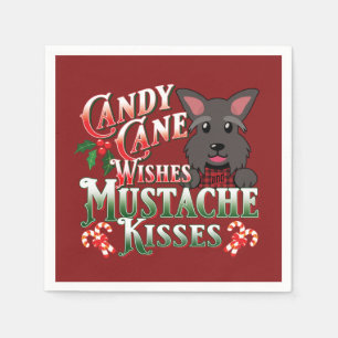 Servilleta De Papel Navidades Escocia Terrier Scottie Decoupage Perro