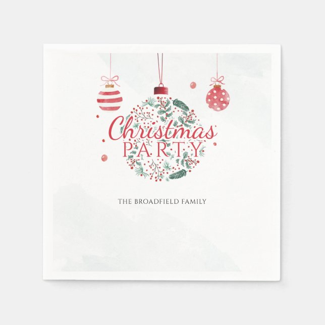 Servilleta De Papel Navidades Familia reuniendo papel Fiesta (Anverso)